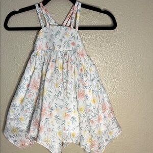 Tommy Bahama Floral Kids Dress - White, Yellow, Pink